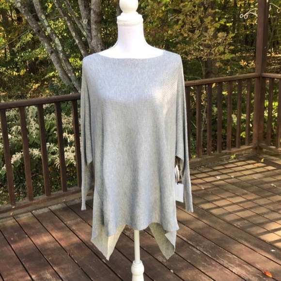 NWT! 1.State XS grey Ribbed knot back sweater - Picture 3 of 8
